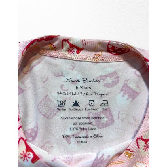 NWT Sweet Bamboo Hot Cocoa Swirly Girl Dress, Size 5 - Picture 4 of 6